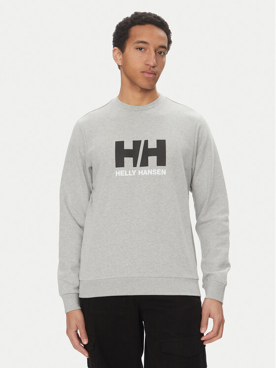 Helly Hansen Mikina Logo Crew 30395 Sivá Regular Fit