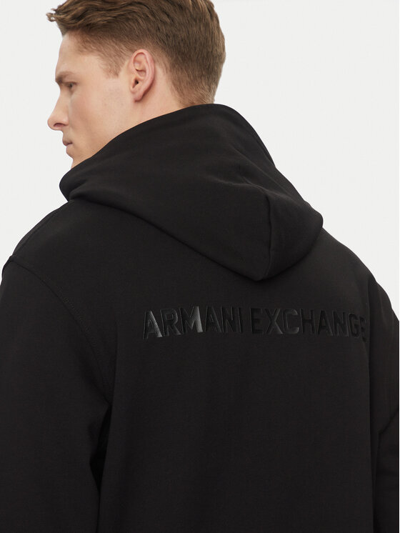 Armani Exchange Armani Exchange Mikina 6DZMLJ ZJ4XZ 1200 Černá Regular Fit