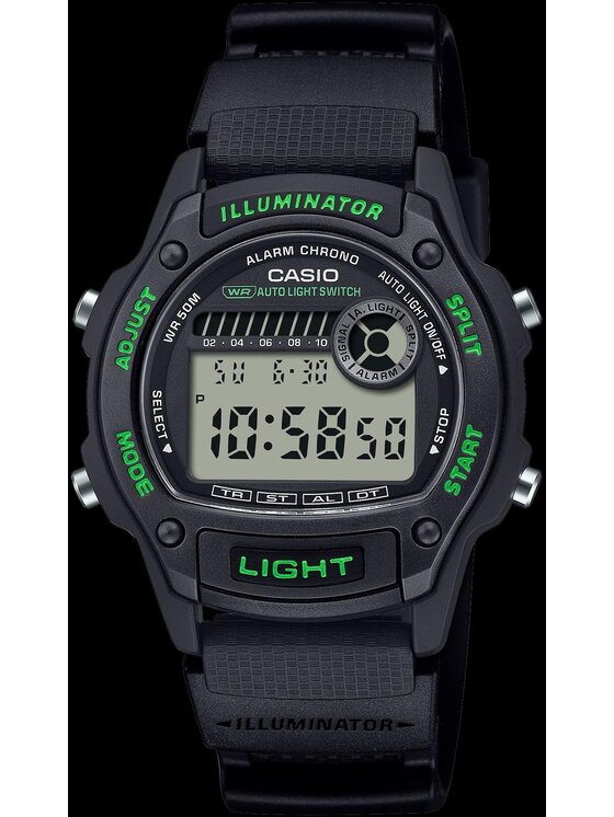Casio Casio Hodinky W-220H-1A3VEF Čierna