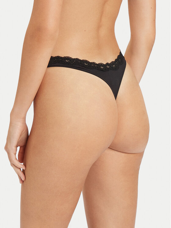 Hunkemöller Hunkemöller Stringové nohavičky Lola 202698 Čierna