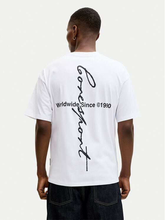 Jack & Jones Jack & Jones Majica Dust 12292982 Bela Loose Fit