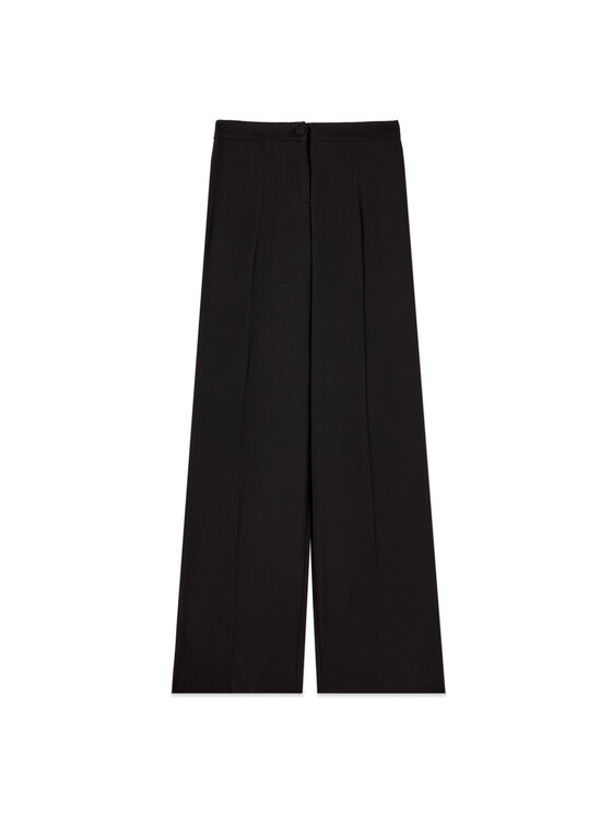 Oltre Oltre Pantaloni di tessuto P022R008885N033 Nero Baggy Fit