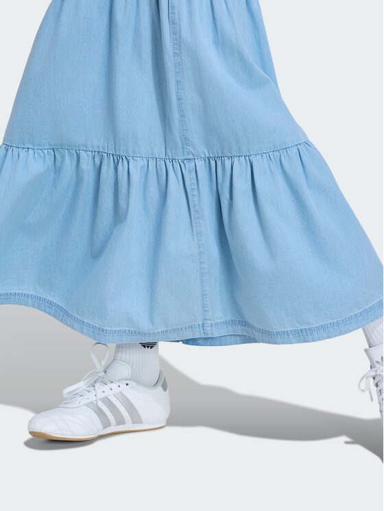 adidas adidas Spódnica jeansowa SUMMER GLOW Kolorowy Regular Fit