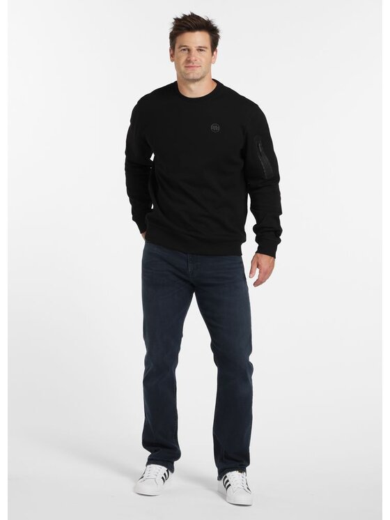 PITBULL PITBULL Bluza Seahill Czarny Regular Fit