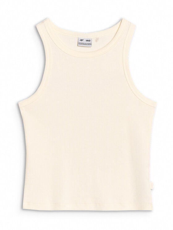 4F 4F Tank top SWELLS OF THE OCEAN Biały Slim Fit
