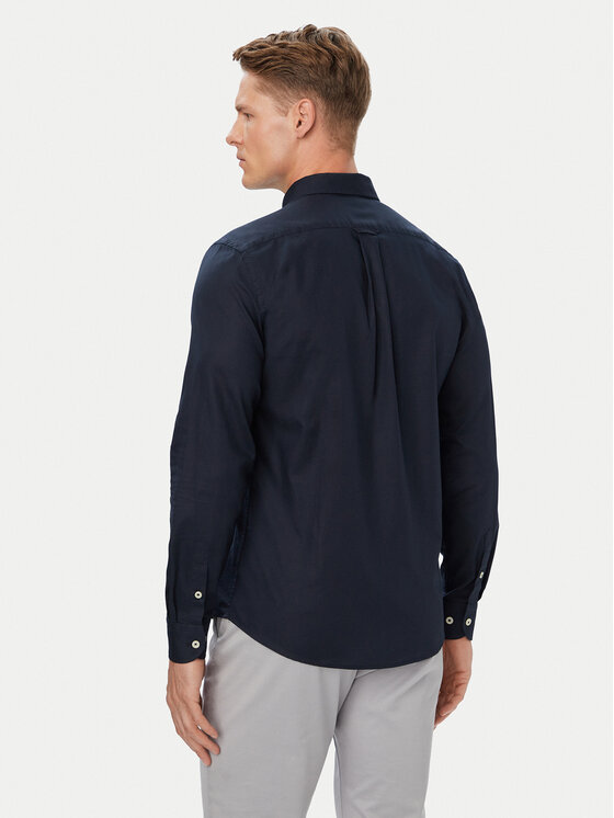 Aeronautica Militare Aeronautica Militare Košeľa 262CA1334UCT04409 Tmavomodrá Regular Fit