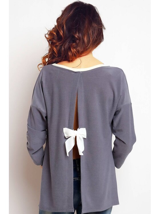 Infinite You Infinite You Bluzka M087 Szary Basic Fit