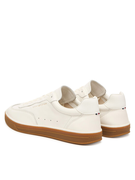 Tommy Hilfiger Tommy Hilfiger Sneakersy Lo Lux Lth FM0FM05815 Écru