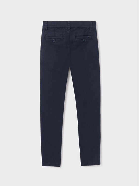 Mayoral Mayoral Hlače iz tkanine 530 Mornarsko modra Slim Fit
