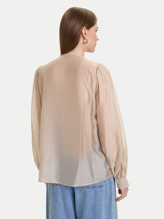 ViCOLO ViCOLO Blúzka TF0256 Béžová Regular Fit