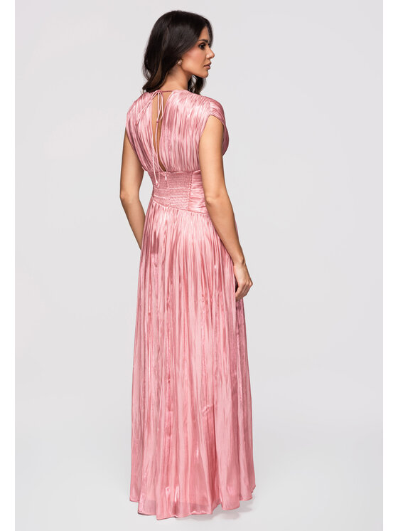 Ombre Ombre Sukienka wieczorowa LA-OM-DLR363 Różowy Regular Fit