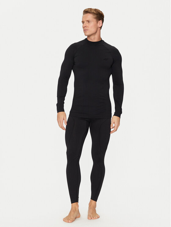 4F 4F Bielizna termoaktywna dolna 4FWAW24USEAM173 Czarny Slim Fit