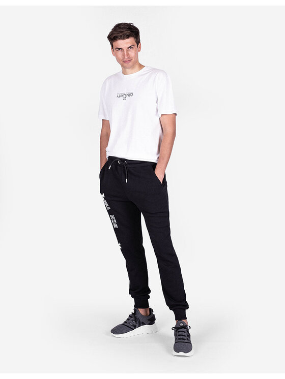 Les Hommes Les Hommes T-Shirt UHT251 700P | Reserved community Oversized T-Shirt Μαύρο Regular Fit