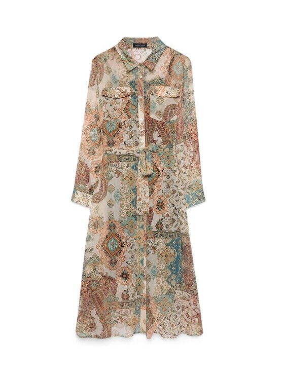 Fiorella Rubino Fiorella Rubino Vestito da giorno 7005T001845N0R2 Crema A-Line Fit