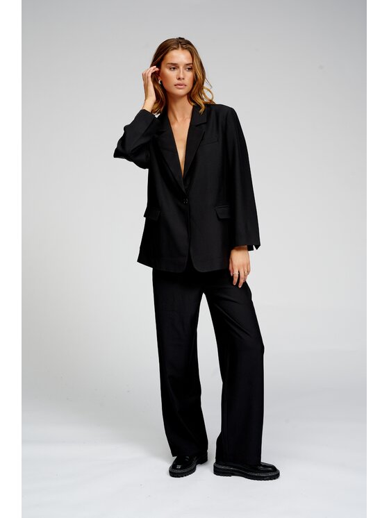TeeShoppen TeeShoppen Marynarka 'Oversized Collection' Czarny Oversize