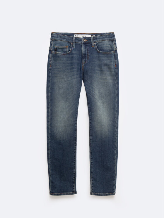 BIG STAR BIG STAR Jeansy TERRY Granatowy Slim Fit