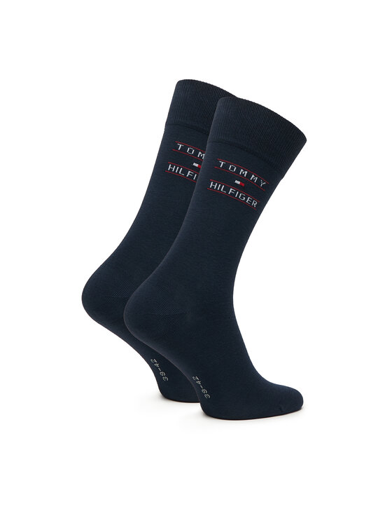 Tommy Hilfiger Tommy Hilfiger Дълги чорапи 701241158 Тъмносин