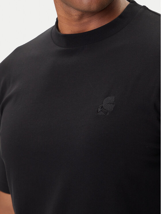 KARL LAGERFELD KARL LAGERFELD Póló 755750 500221 Fekete Regular Fit