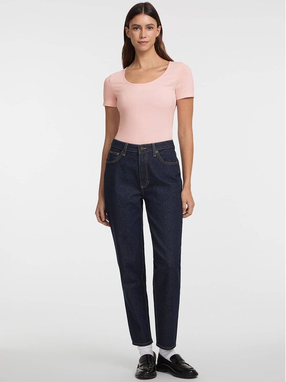 Guess Jeans Guess Jeans T-Shirt 173651 Różowy Classic Fit