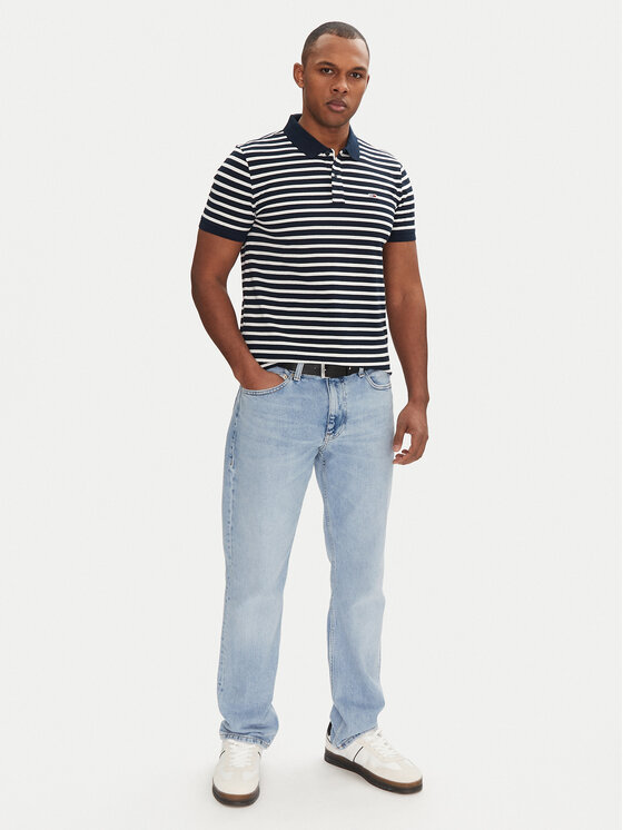 Tommy Jeans Tommy Jeans Polokošile DM0DM20676 Tmavomodrá Slim Fit