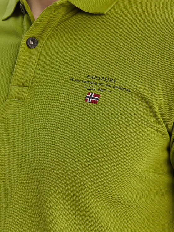 Napapijri Napapijri Poloshirt Elbas NP0A4GDL Grün Regular Fit