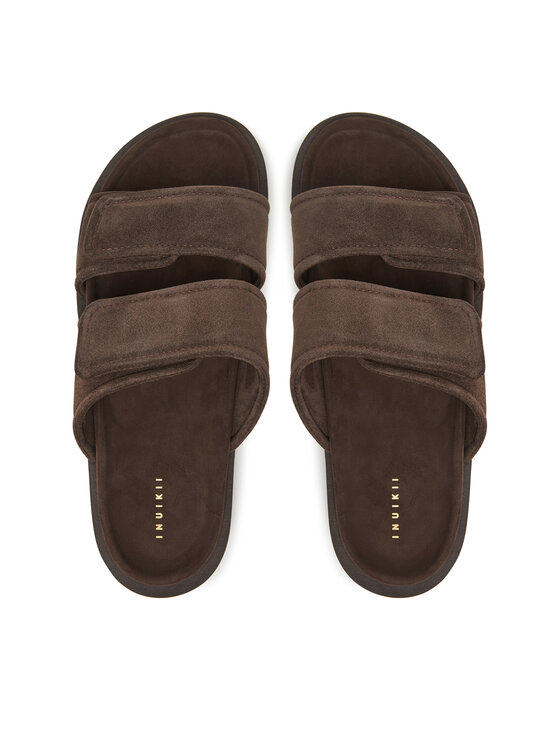 Inuikii Inuikii Klapki Suede Double Band 50102-510 Brązowy