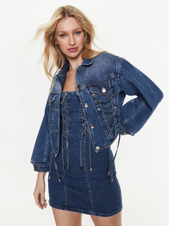PINKO Pinko Farmer kabát 100117 A0GF Sötétkék Regular Fit