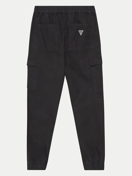 Guess Guess Παντελόνι υφασμάτινο L4YB00 WGBT0 Μαύρο Regular Fit