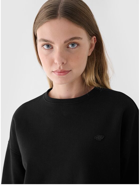 4F 4F Bluza 4FWAW24TSWSF1305 Czarny Oversize