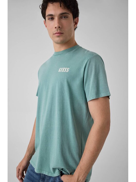 Guess Guess T-Shirt 183566 Zelená Classic Fit