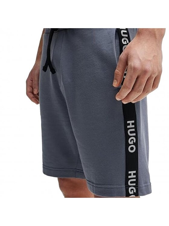 HUGO Hugo Szorty Sporty Logo Shorts Szary Regular Fit