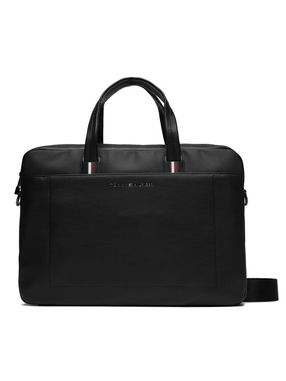Tommy Hilfiger Laptoptasche Th Corporate Computer Bag AM0AM11822 Schwarz Modivo