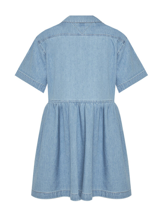 Tommy Jeans Tommy Jeans Džínové šaty DW0DW20372 Modrá Relaxed Fit