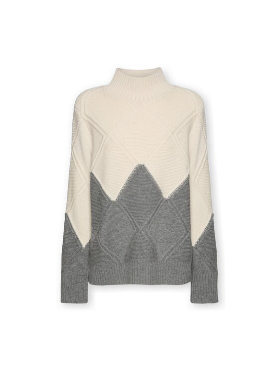 Elena Mirò Elena Mirò Dolcevita M061Z000823N0A1 Grigio Regular Fit