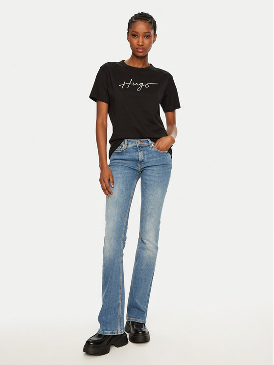 HUGO HUGO T-Shirt Damacia 50535491 Schwarz Regular Fit