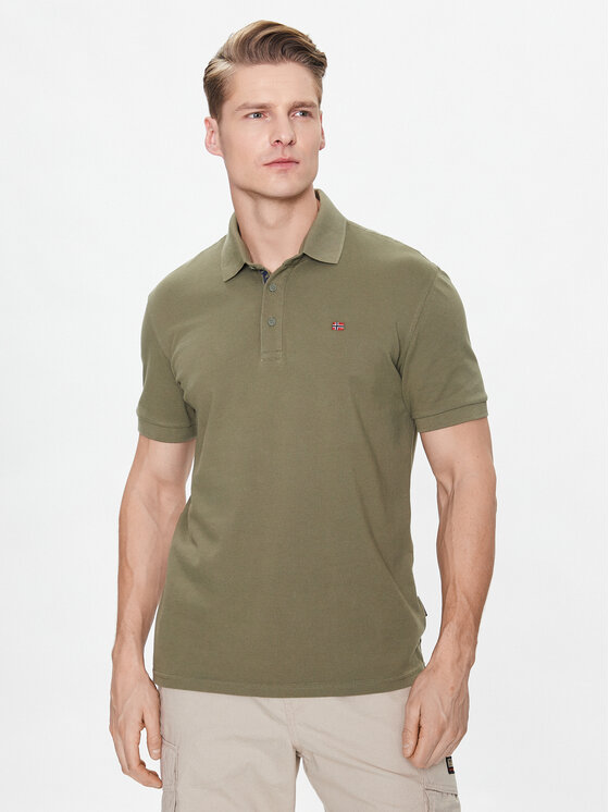 Napapijri Polo Eolanos 3 NP0A4GB3 Verde Regular Fit, taglia : M