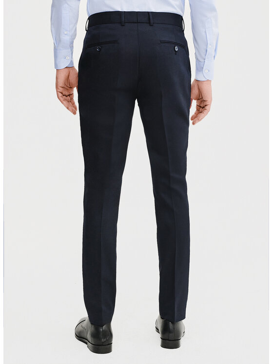 Pako Lorente Pako Lorente Spodnie garniturowe P25SP-6G-014 Granatowy Super Slim Fit