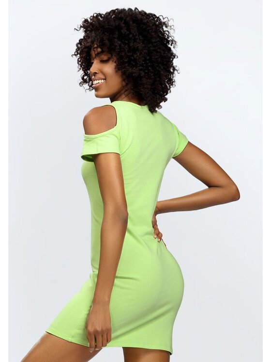 DKaren Lingerie DKaren Lingerie Koszula nocna Esi Zielony Slim Fit