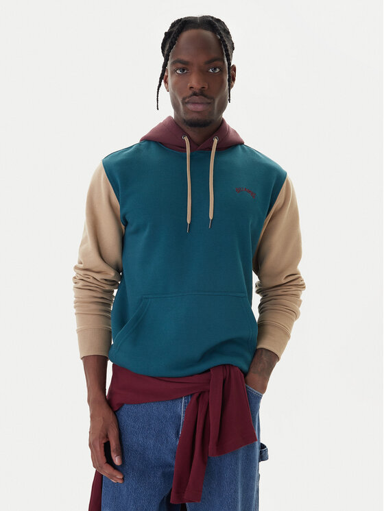 Billabong Billabong Mikina Arch Block Po EBYFT00126 Zelená Regular Fit