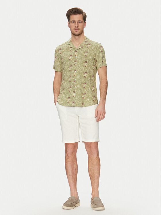 Blend Blend Koszula 20718227 Zielony Regular Fit