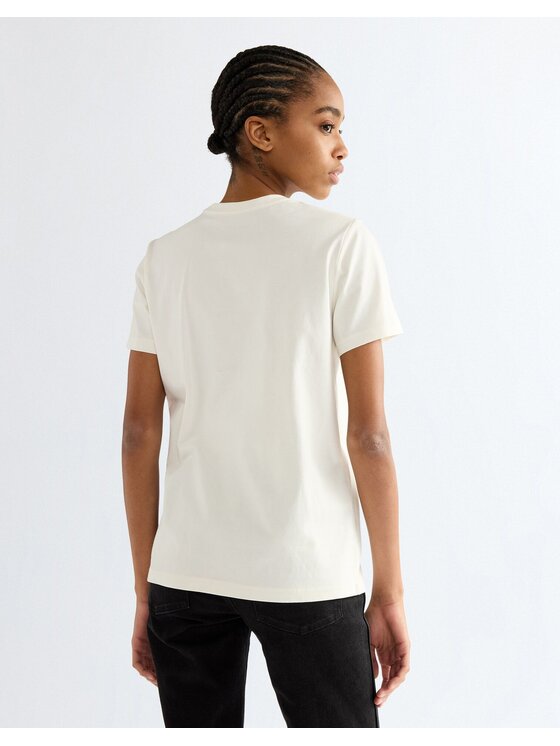 Wrangler Wrangler T-Shirt SHRUNKEN BAND TEE Biały Slim Fit