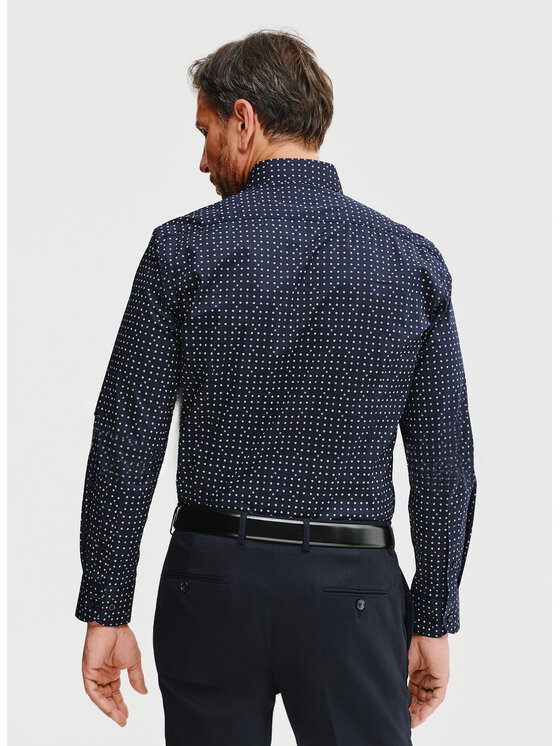 Pako Lorente Pako Lorente Koszula P25SF-1X-038 Granatowy Slim Fit