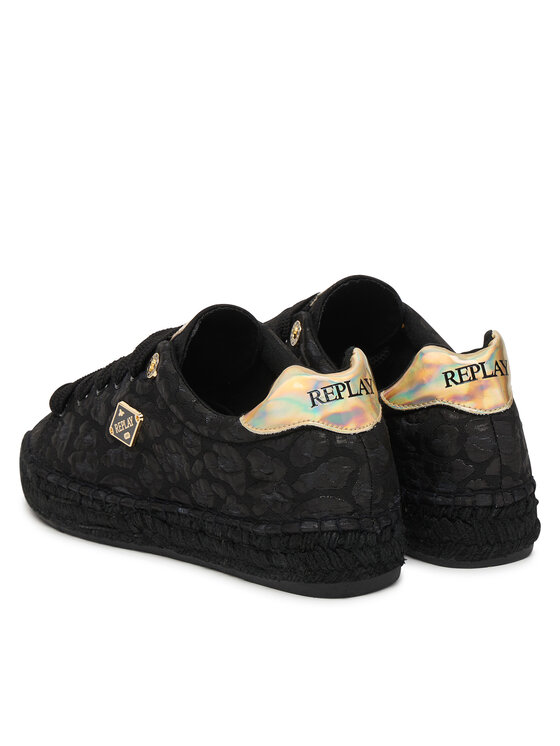REPLAY REPLAY Espadryle GWF22 .000.C0098T Czarny