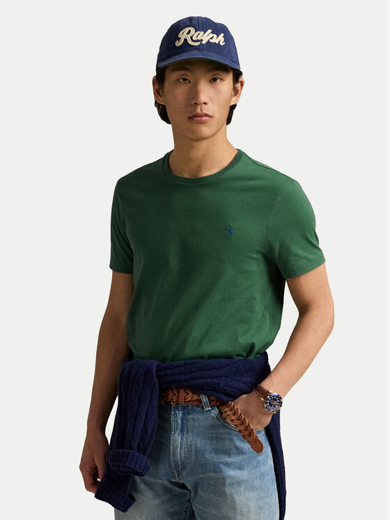 Polo Ralph Lauren Polo Ralph Lauren Póló 710671438425 Zöld Custom Slim Fit