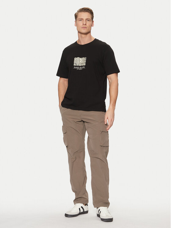 Jack & Jones Jack & Jones T-Shirt Boston 12273400 Černá Relaxed Fit