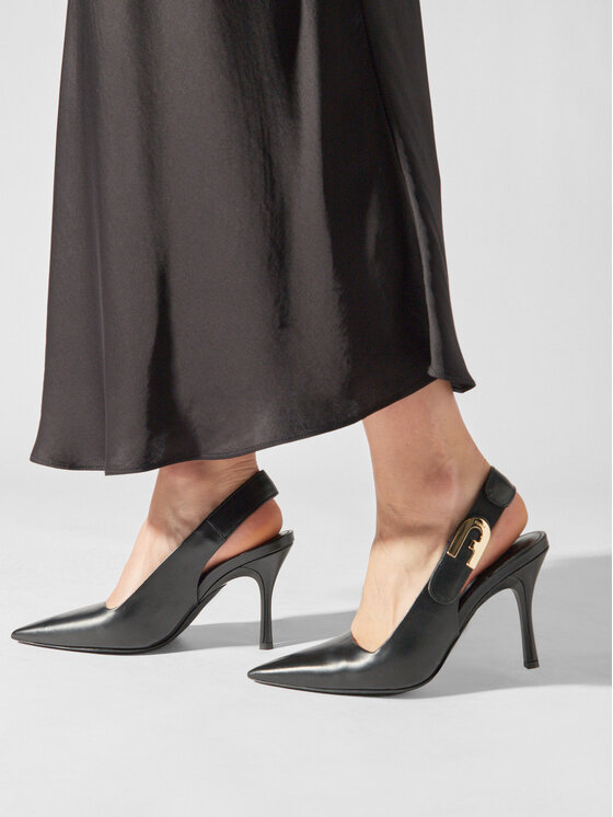 Furla Furla Σανδάλια Sign Slingback T.90 YG05SGN-BX2681-O6000-90294100 Μαύρο