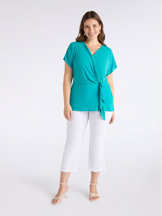 Fiorella Rubino Fiorella Rubino T-shirt G447L208801N004 Turchese Slim Fit