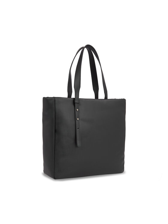 Tommy Hilfiger Tommy Hilfiger Handtasche Th Soft Tote AW0AW15527 Schwarz