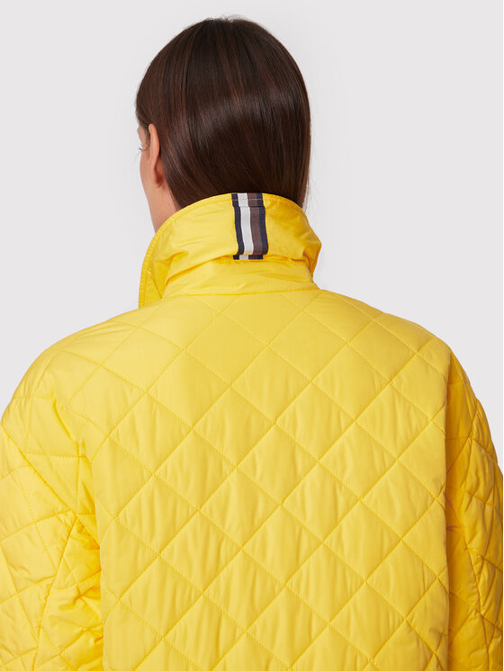 Tommy Hilfiger Tommy Hilfiger Płaszcz przejściowy Quilted Sorona WW0WW35551 Żółty Relaxed Fit