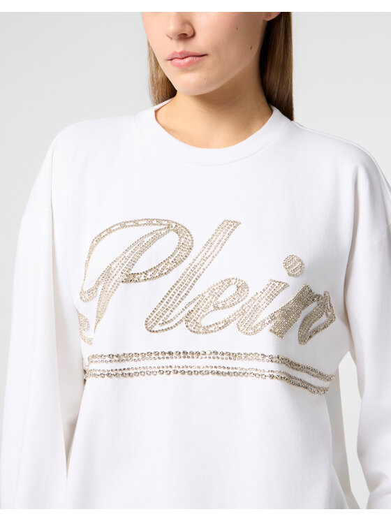 PHILIPP PLEIN PHILIPP PLEIN Bluza 29016 Biały Regular Fit